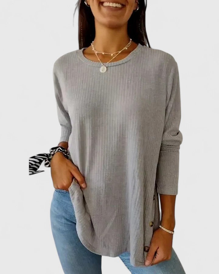 Megan Elegant Crew Top
