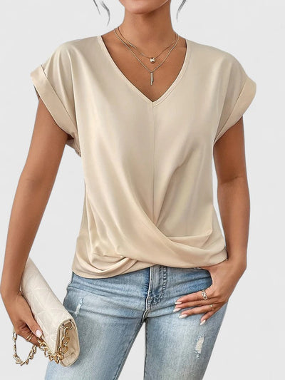 Mahrianne Comfortable V-Neck Top