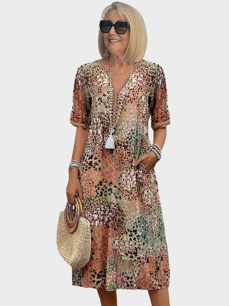 Venuesa Vibrant Mid Length Dress