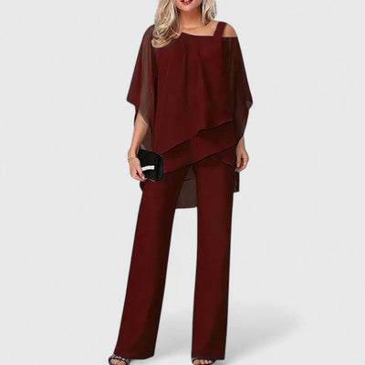 Serenity Elegant Two-Piece Pant Set