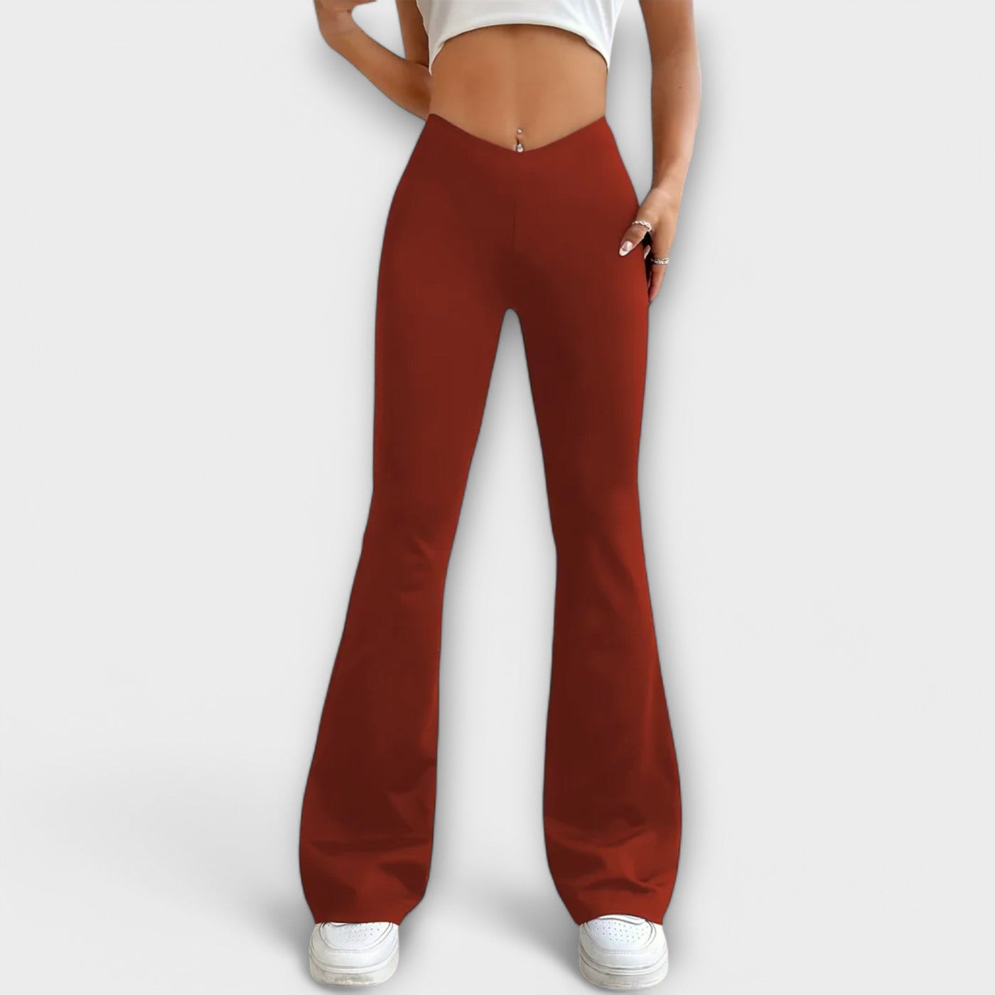 Serena Relaxed Pants with Flared Leg