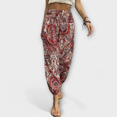 Scarlett Pants with Ethnic Graphic