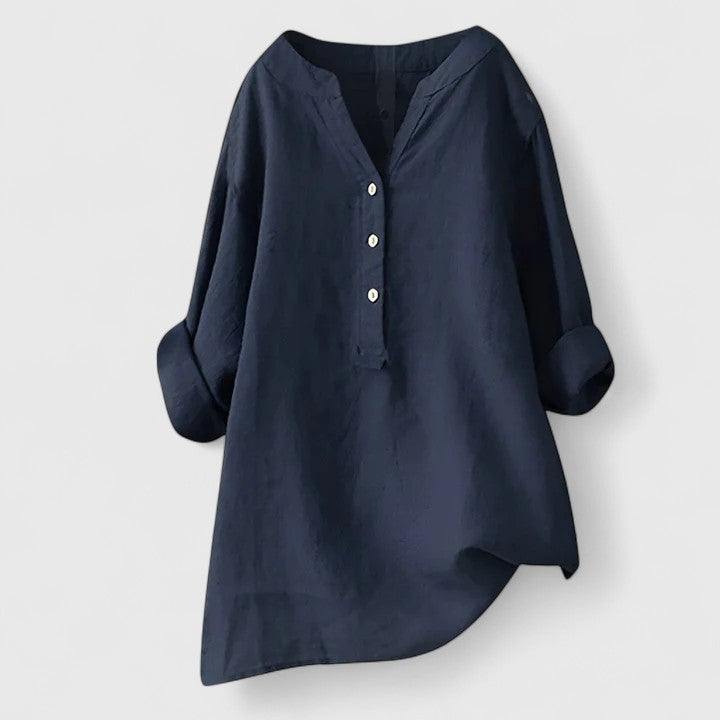 Larienne Elegant Button-Front Shirt