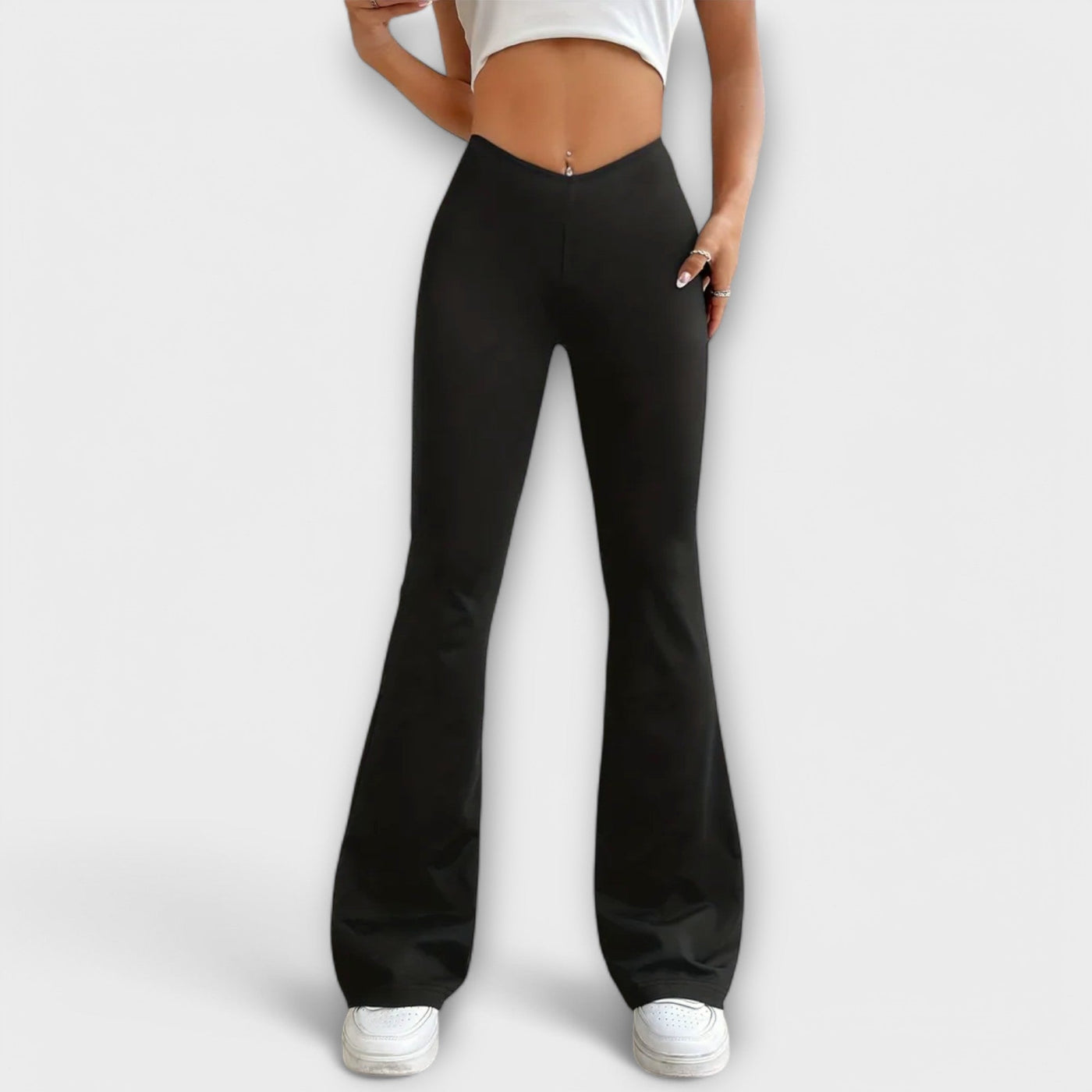 Serena Relaxed Pants with Flared Leg