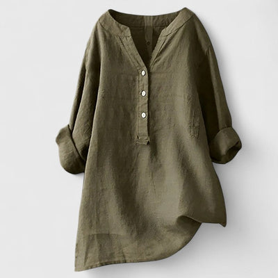 Larienne Elegant Button-Front Shirt