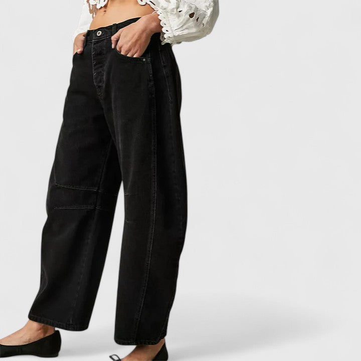 Rain Comfortable Wide-Leg Pants