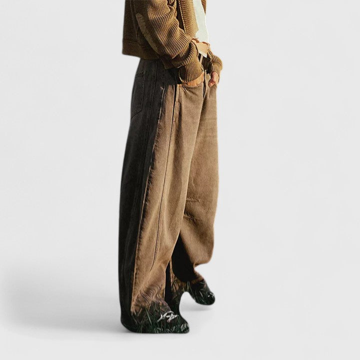 Rain Comfortable Wide-Leg Pants