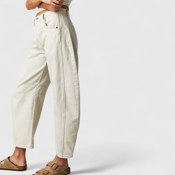 Rain Comfortable Wide-Leg Pants