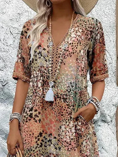 Venuesa Vibrant Mid Length Dress