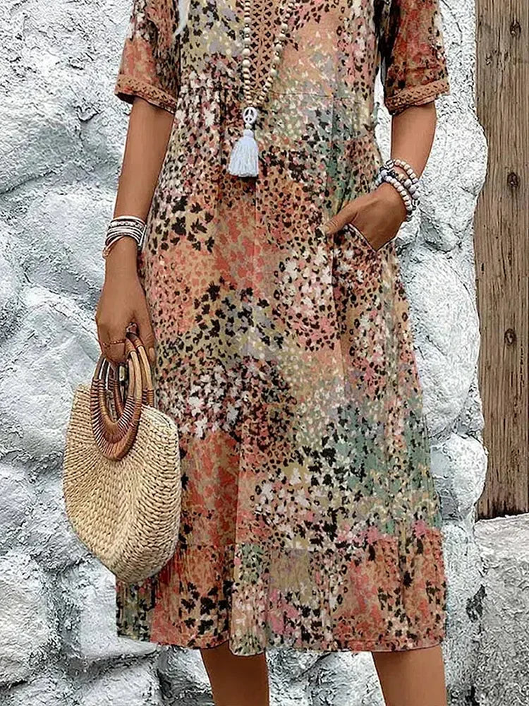 Venuesa Vibrant Mid Length Dress