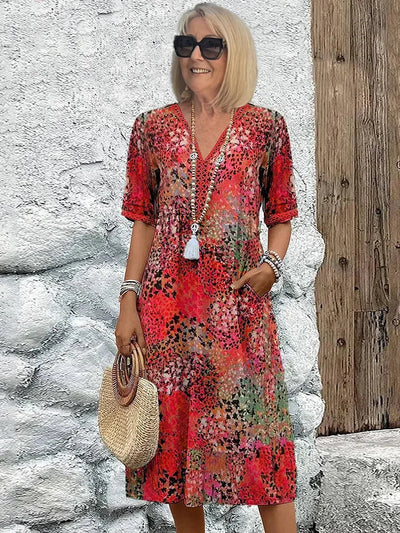 Venuesa Vibrant Mid Length Dress