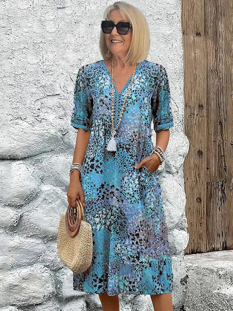 Venuesa Vibrant Mid Length Dress