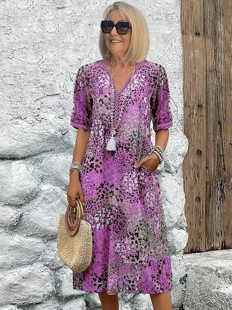 Venuesa Vibrant Mid Length Dress